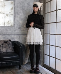 総レースフリルスカパン【WEB先行販売】(白-F)
