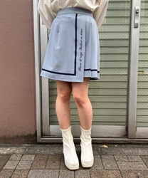メッセージ刺繍スカパン(ブルーグレー-M)
