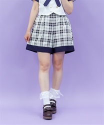 バイカラーショートパンツ【WEB限定価格】(紺-M)
