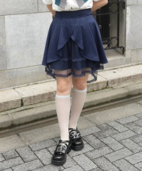 チュール重ねスカパン【WEB先行販売】(紺-F)
