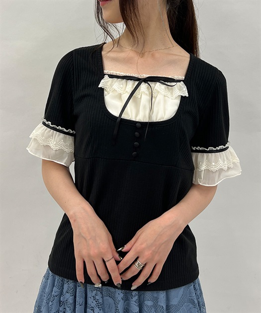 ブロッキングカットソー | outlet | axes femme online shop