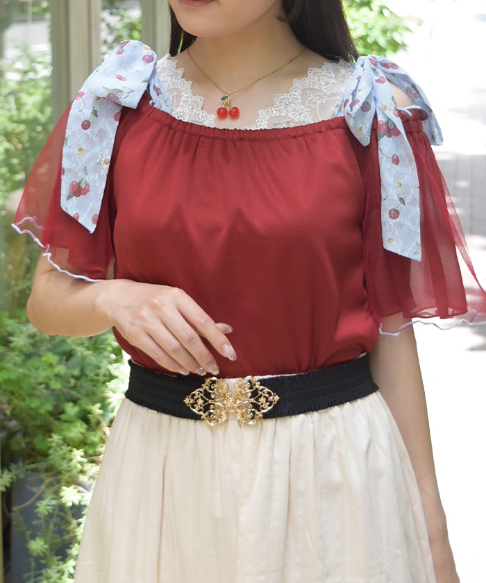 さくらんぼリボンプルオーバー | axes femme 公式オンラインショップ