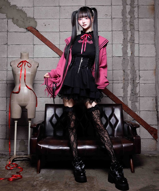 クロスチャームフリルミニスカート | NIBBLE POISON | axes femme