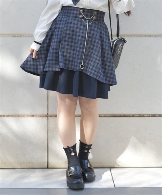 チェーンファスナー付ミニスカート | outlet | axes femme チェーンファスナー付ミニスカート | outlet | axes femme