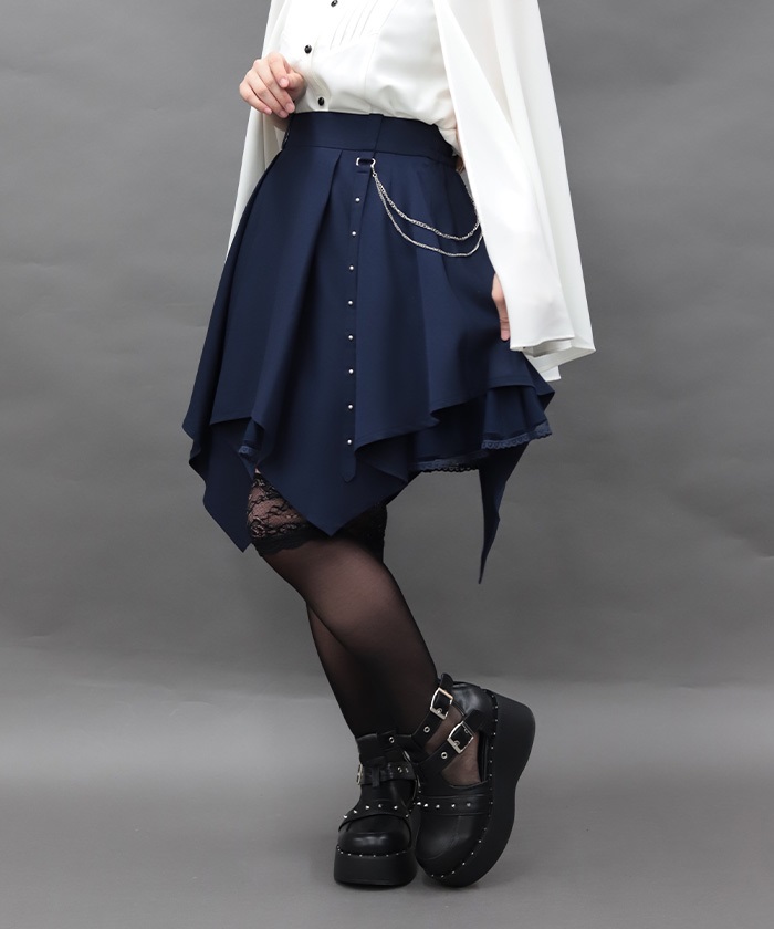 チェーン付イレヘムミニスカート | axes femme 公式オンラインショップ