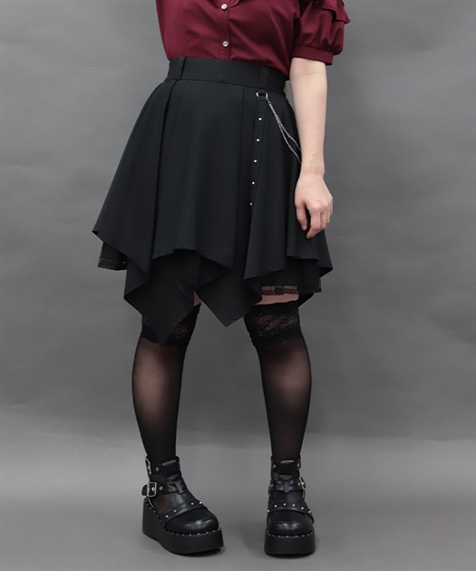 チェーン付イレヘムミニスカート