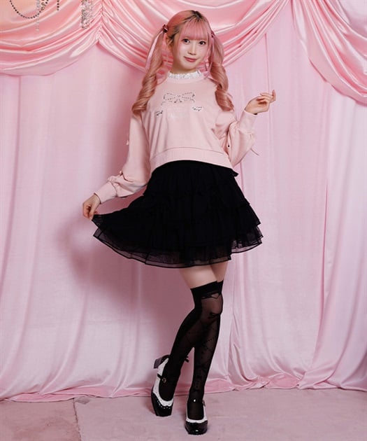 ドロスト×ティアードミニスカート