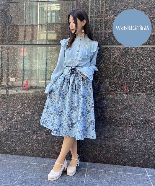 ロマンティックローズ柄スカート | outlet | axes femme online shop