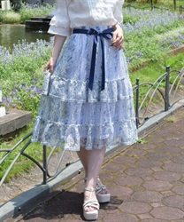 ストライプローズ柄スカート | outlet | axes femme online shop