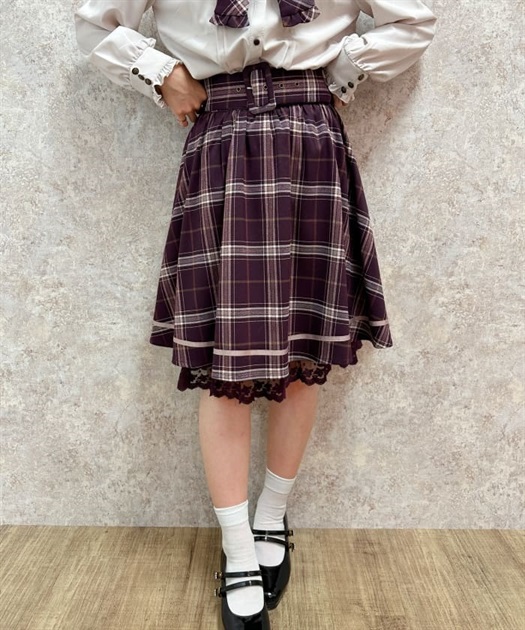 ベルト付クラシカルスカート | outlet | axes femme online shop ベルト付クラシカルスカート | outlet | axes femme online shop