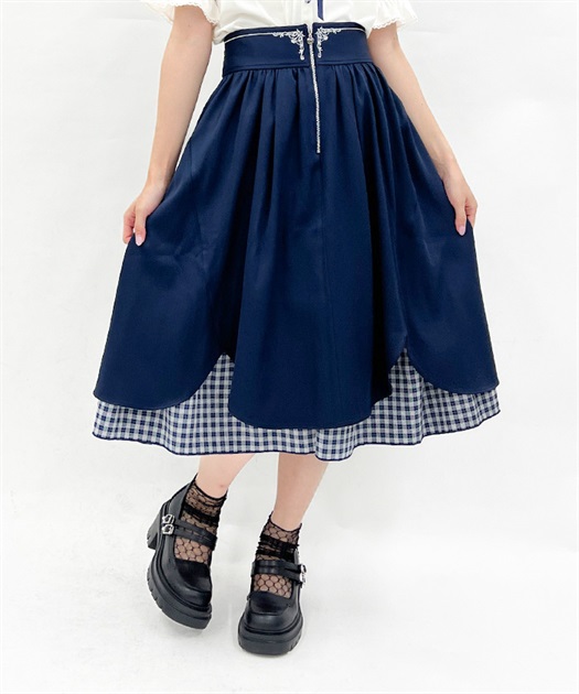 ハーフジップ×フリルスカート【期間限定価格】 | レディース服 ハーフジップ×フリルスカート【期間限定価格】 | レディース服