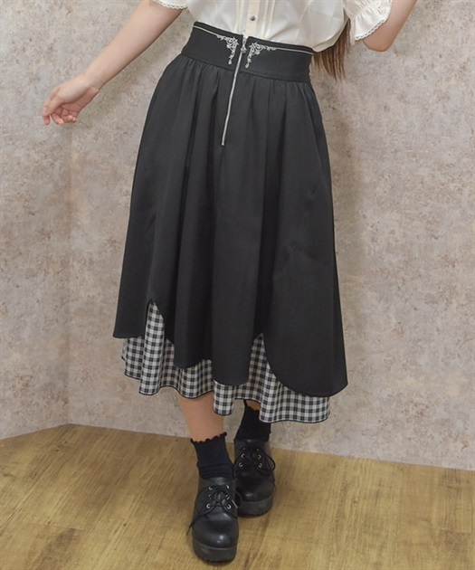 ハーフジップ×フリルスカート【期間限定価格】 | レディース服 ハーフジップ×フリルスカート【期間限定価格】 | レディース服