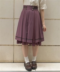 ダブル釦×ストライプ切替スカート【期間限定価格】 | outlet | axes 