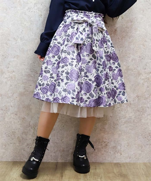 ジャカードリボン付スカート | axes femme | axes femme online shop ジャカードリボン付スカート | axes femme | axes femme online shop