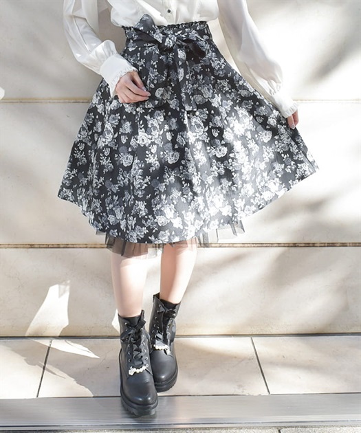 ジャカードリボン付スカート | レディース服・レディース ジャカードリボン付スカート | レディース服・レディース