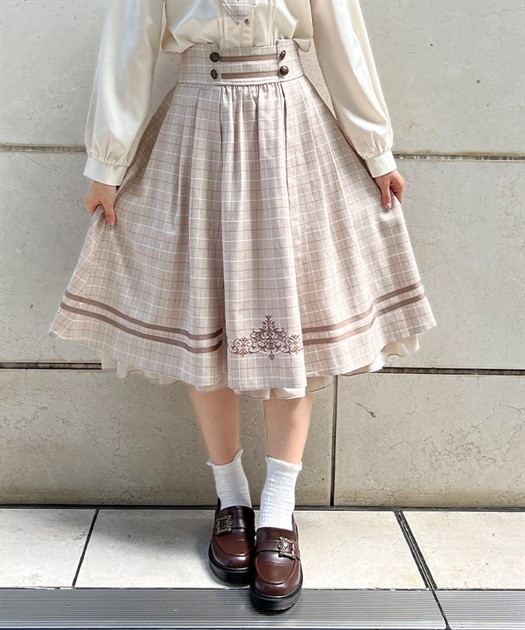 ハイウエストチェック柄スカート | axes femme | axes femme ハイウエストチェック柄スカート | axes femme | axes femme