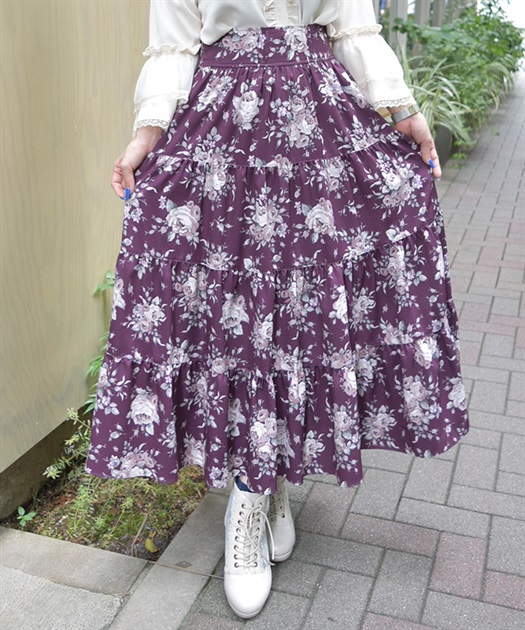 ダークロマンスロングスカート | POETIQUE | axes femme online shop