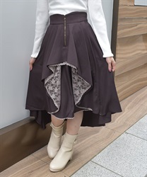 バイカラーイレヘムスカート | outlet | axes femme online shop