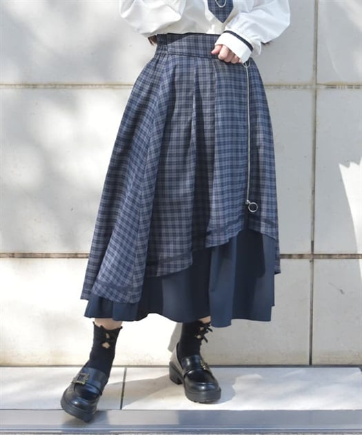 チェーンファスナー付スカート | レディース服・レディース チェーンファスナー付スカート | レディース服・レディース