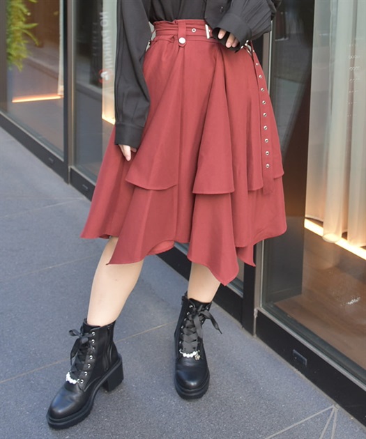 ボリュームイレヘムミドルスカート | axes femme | axes femme ボリュームイレヘムミドルスカート | axes femme | axes femme