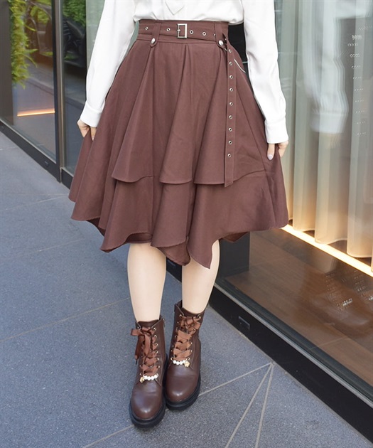 ボリュームイレヘムミドルスカート | axes femme | axes femme ボリュームイレヘムミドルスカート | axes femme | axes femme