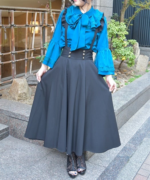 フリルサス付ハイウエストスカート | レディース服・レディース フリルサス付ハイウエストスカート | レディース服・レディース