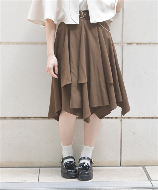 ボリューム×アシメヘムスカート | 衣料 | axes femme online shop ボリューム×アシメヘムスカート | 衣料 | axes femme online shop