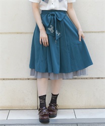 鍵×錠前モチーフスカート【WEB先行販売】(ブルーグリーン-F)