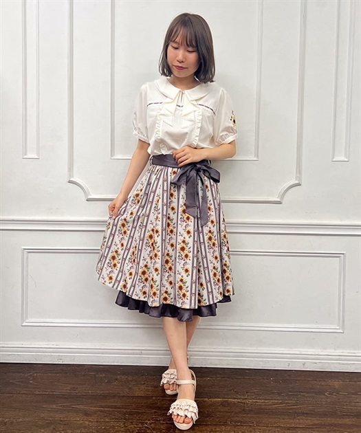 ヒマワリストライプスカート | outlet | axes femme online shop ヒマワリストライプスカート | outlet | axes femme online shop
