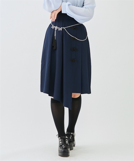 チャイナボタンアシメスカート | outlet | axes femme online shop チャイナボタンアシメスカート | outlet | axes femme online shop