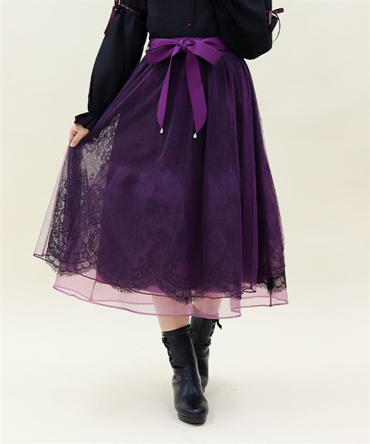 バックフリルチュールスカート | outlet | axes femme online shop