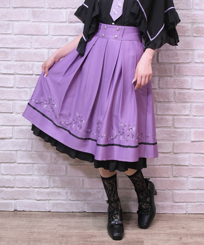 スパークル刺繍配色スカート | POETIQUE | axes femme 公式オンライン スパークル刺繍配色スカート | POETIQUE | axes femme 公式オンライン
