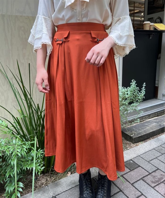 ビット付サイドタックスカート | outlet | axes femme online shop ビット付サイドタックスカート | outlet | axes femme online shop