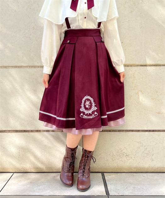 オーナメント刺繍サス付きスカート | outlet | axes femme オーナメント刺繍サス付きスカート | outlet | axes femme
