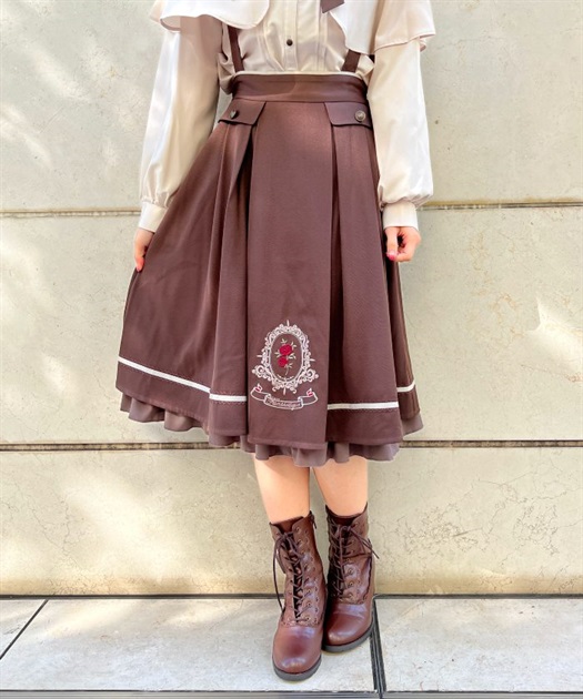 オーナメント刺繍サス付きスカート | outlet | axes femme オーナメント刺繍サス付きスカート | outlet | axes femme