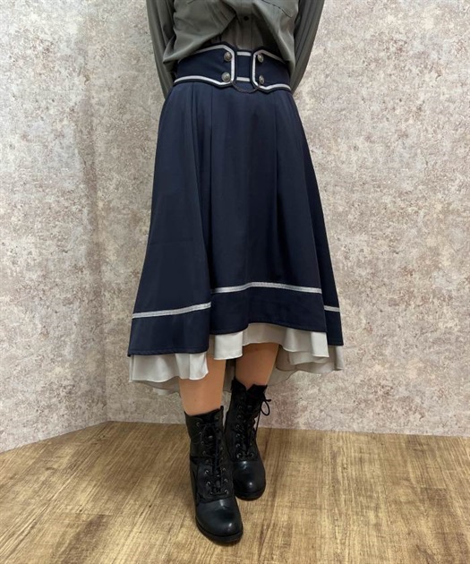 ダブル釦フィッシュテールスカート | 衣料 | axes femme online shop ダブル釦フィッシュテールスカート | 衣料 | axes femme online shop