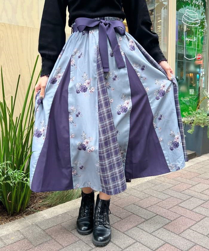 axes femme スカート まとめ売り ジップ付サイドドロストスカート[品番：IGAW0005824]｜axes
