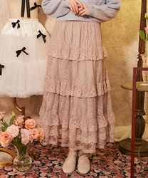 編上レースティアードスカート | axes femme | axes femme 編上レースティアードスカート | axes femme | axes femme