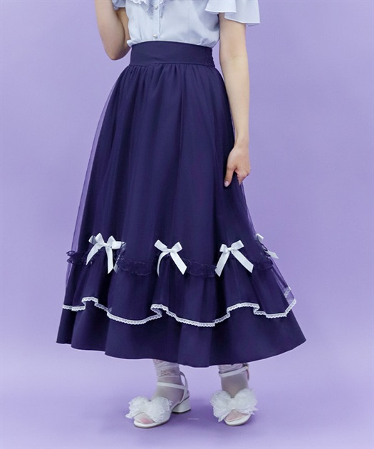 マリンチュールリボンスカート | レディース服・レディース マリンチュールリボンスカート | レディース服・レディース