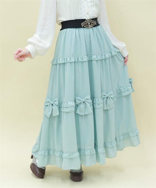 シアーギンガムティアードスカート | axes femme online shop