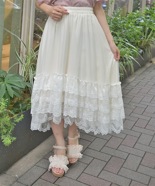 裾レースフィッシュテールスカート | axes femme | axes femme 裾レースフィッシュテールスカート | axes femme | axes femme