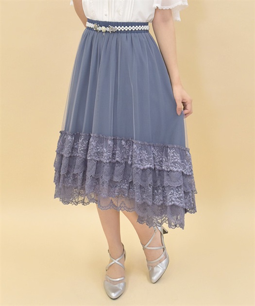 裾レースフィッシュテールスカート | outlet | axes femme 裾レースフィッシュテールスカート | outlet | axes femme