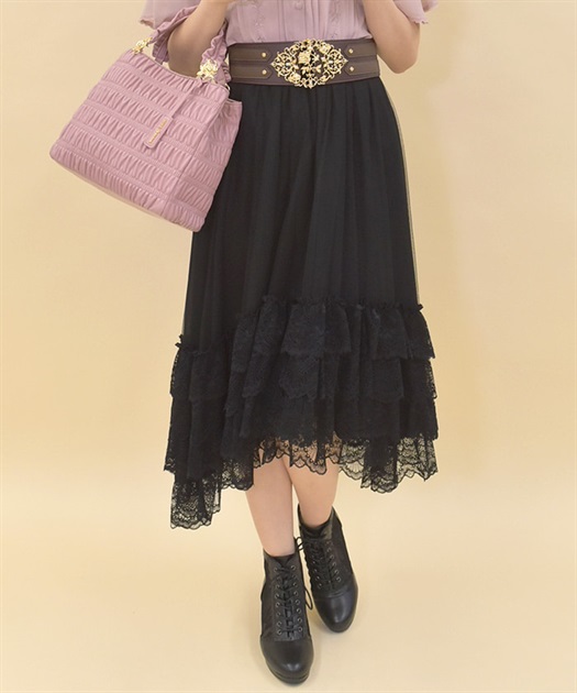 裾レースフィッシュテールスカート | outlet | axes femme 裾レースフィッシュテールスカート | outlet | axes femme