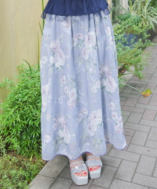 花柄シアージャカードスカート【期間限定価格】 | outlet | axes 花柄シアージャカードスカート【期間限定価格】 | outlet | axes