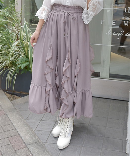 シフォン×ラッフルフリルスカート【期間限定価格】 | レディース シフォン×ラッフルフリルスカート【期間限定価格】 | レディース