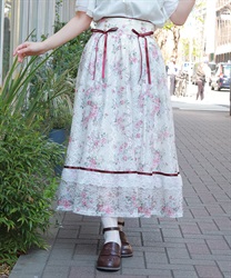 レース×ブーケスカート(生成り-F)