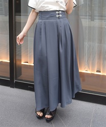 チャイナボタン編上スカート【WEB先行販売】(チャコール-F)