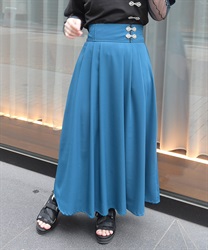 チャイナボタン編上スカート【WEB先行販売】(ブルーグリーン-F)