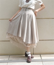 後編上イレヘムスカート(ベージュ-F)