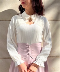 クロスチャーム付トップス | outlet | axes femme online shop クロスチャーム付トップス | outlet | axes femme online shop